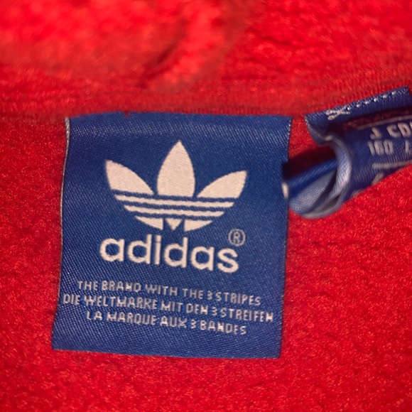 Adidas Red Pullover Hoodie - Picture 3 of 3